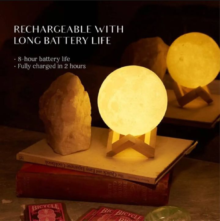 USB Moon lamp 7 color changing led lights Himalayan pink salt lamp