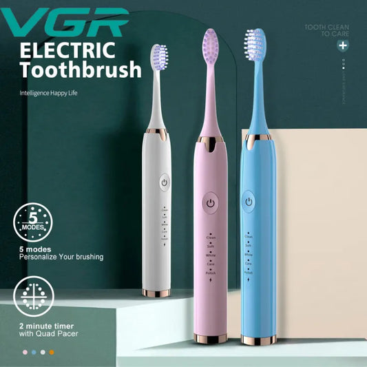 Electric toothbrush Soft Toothbrush Vibrating Toothbrush AA, 3 toothbrush heads